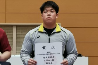 [全国高校選抜・レスリング]　山本 無量くん　第5位入賞！！