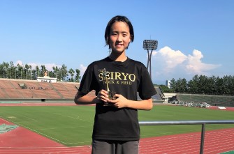 陸上競技部　又多 紅樹さん　全日本中学校陸上競技選手権大会出場決定！