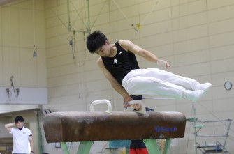 体操部　友部くん、北信越大会へ‼