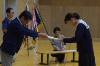 水泳競技部　中野さん、金沢市新人水泳競技大会 女子200mバタフライ第１位‼
