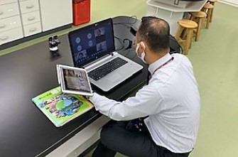 オンライン授業を実施しました。