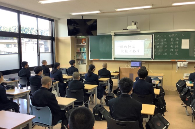 3学期 始業式・第2回校内実力試験を行いました。