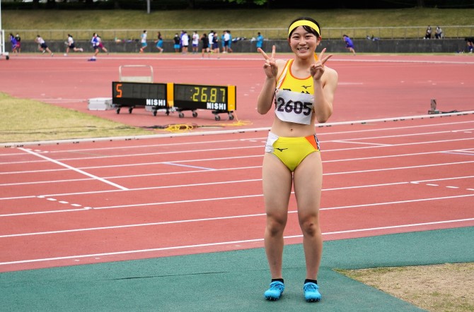 金沢市中学陸上 喜多くん、若松さんが優勝！