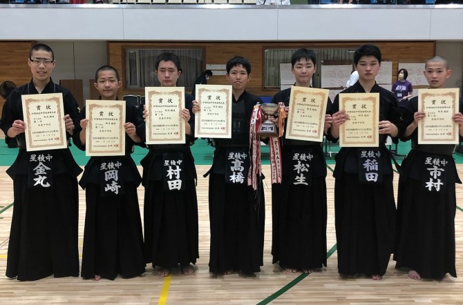 男子剣道部　男子団体　初優勝‼