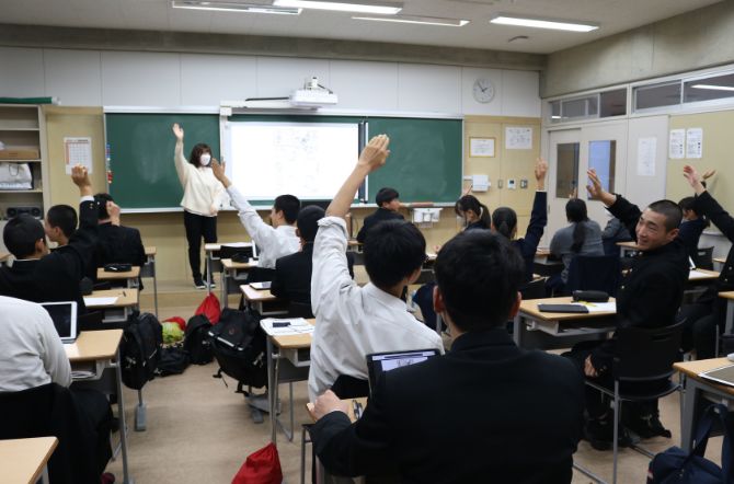 金沢星稜大学女子短期大学部の山田範子先生による研究授業を行いました！