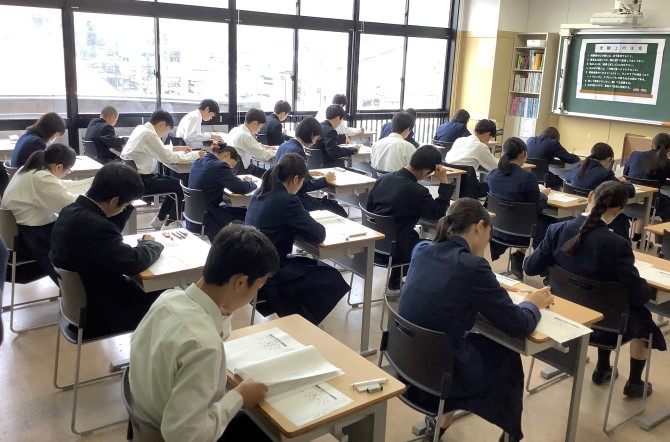 3年生 全国学力・学習状況調査を行いました。