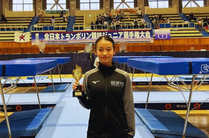 第10回全日本トランポリン競技ジュニア選手権大会で全国３位！