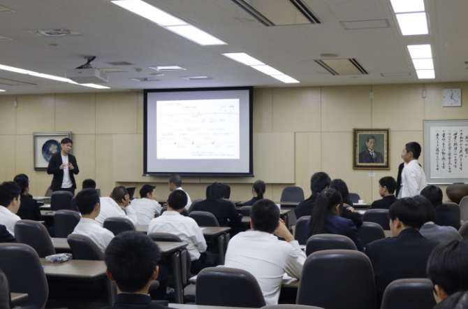 中学3年生　ツエーゲン金沢の方による地域活性に関する講習を行いました！