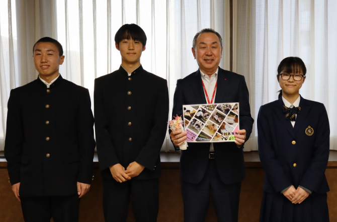 金沢信用金庫へ「花いっぱい運動」お礼訪問へ行ってきました。