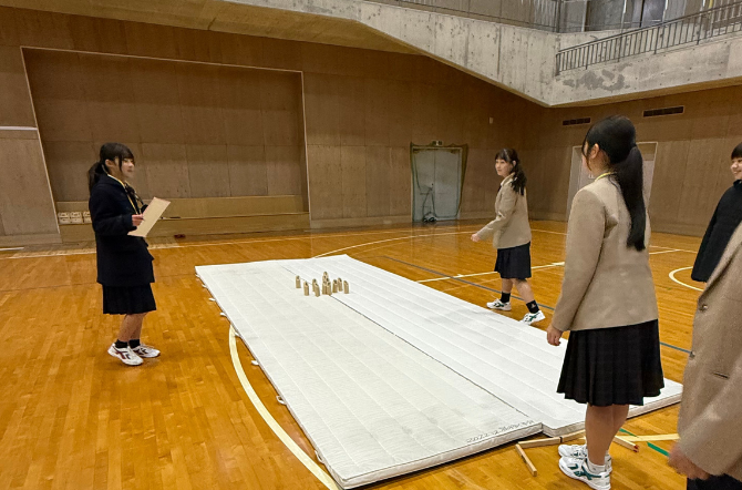 生徒会主催 モルック大会を行いました！