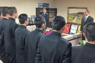 「第36回全国高等学校男子ソフトボール選抜大会」出場激励会を行いました。