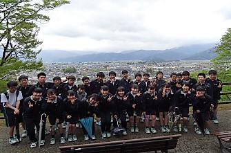 高校1年生　遠足で越前大野へ行きました。