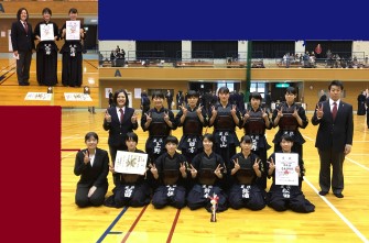 [県新人・剣道競技]　女子団体　準優勝！