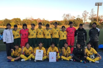 [県新人・サッカー競技]　女子サッカー部　優勝！！