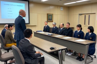 雪かきボランティア協定の締結式を行いました。