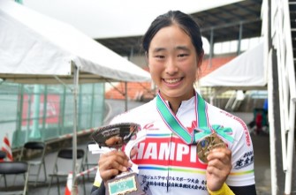 自転車競技部　又多 風緑さん全国優勝！