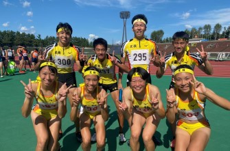 [県新人・陸上競技]　マイルリレー男女アベック優勝！個人12種目制覇！