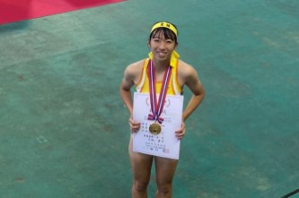 女子陸上競技部　全国高等学校陸上競技大会2020　大塚 葉月さんが日本一に！！