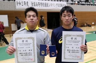 レスリング部　全国高等学校選抜北信越大会　山本 無量くんが優勝！全国大会出場決定！