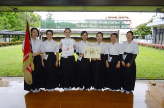 [県総体・弓道]　女子団体優勝！　インターハイ初出場決定！！