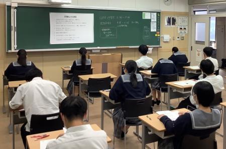 2学期中間試験が始まりました。