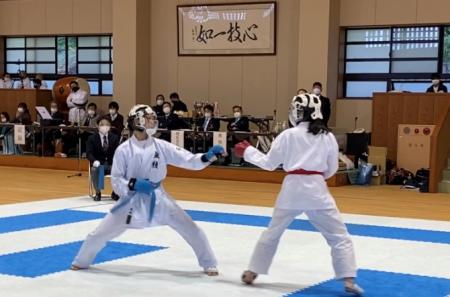 [県新人･空手]　団体組手3位！　個人組手 坂野さん準優勝！