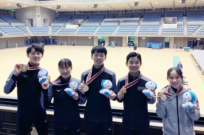 トランポリン部　川崎ジャパンオープン　美田くん、中山くん優勝！星稜勢大活躍！