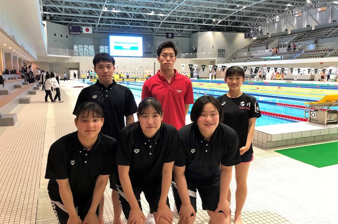 [県総体・水泳] 　女子総合第2位！5名が北信越大会進出！