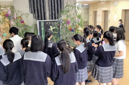 高校3年生　短冊に願いを込めました