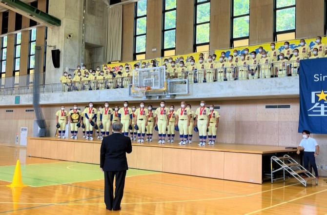 「夏の甲子園」出場激励会を行いました。