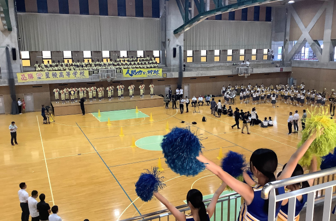 「夏の甲子園」出場激励会を行いました。