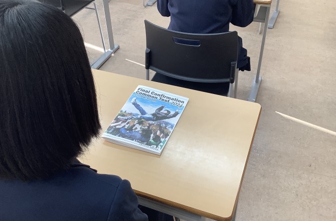 高校3年生　共通テスト激励会を行いました。