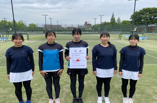 テニス部　女子団体、3位入賞！
