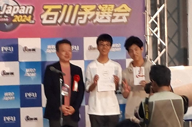 高校1年 中高一貫理数コース5期生 土原 匠眞さんと吉田 旭輝さんがWRO JAPAN2024 石川予選会で優勝！