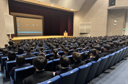 高校1年生　高1研修会を行いました。