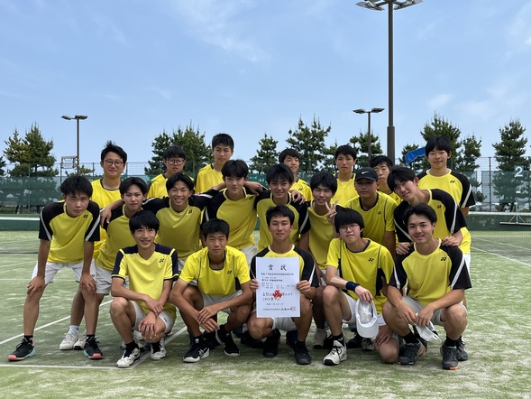 男子テニス部　団体で北信越大会出場が決定しました！